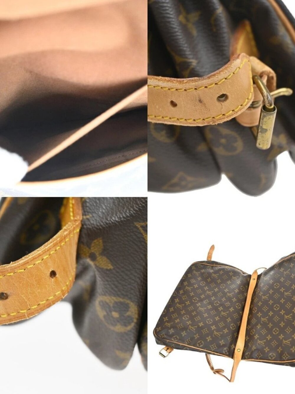 LOUIS VUITTON Saumur 35 Shoulder Bag Monogram Leather BN France M42254 64YJ101 - Picture 13 of 14